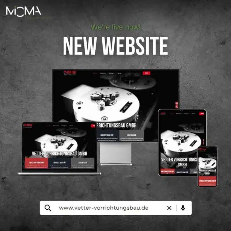 Übersicht der von MIOMA erstellten Website aus Sigmaringen