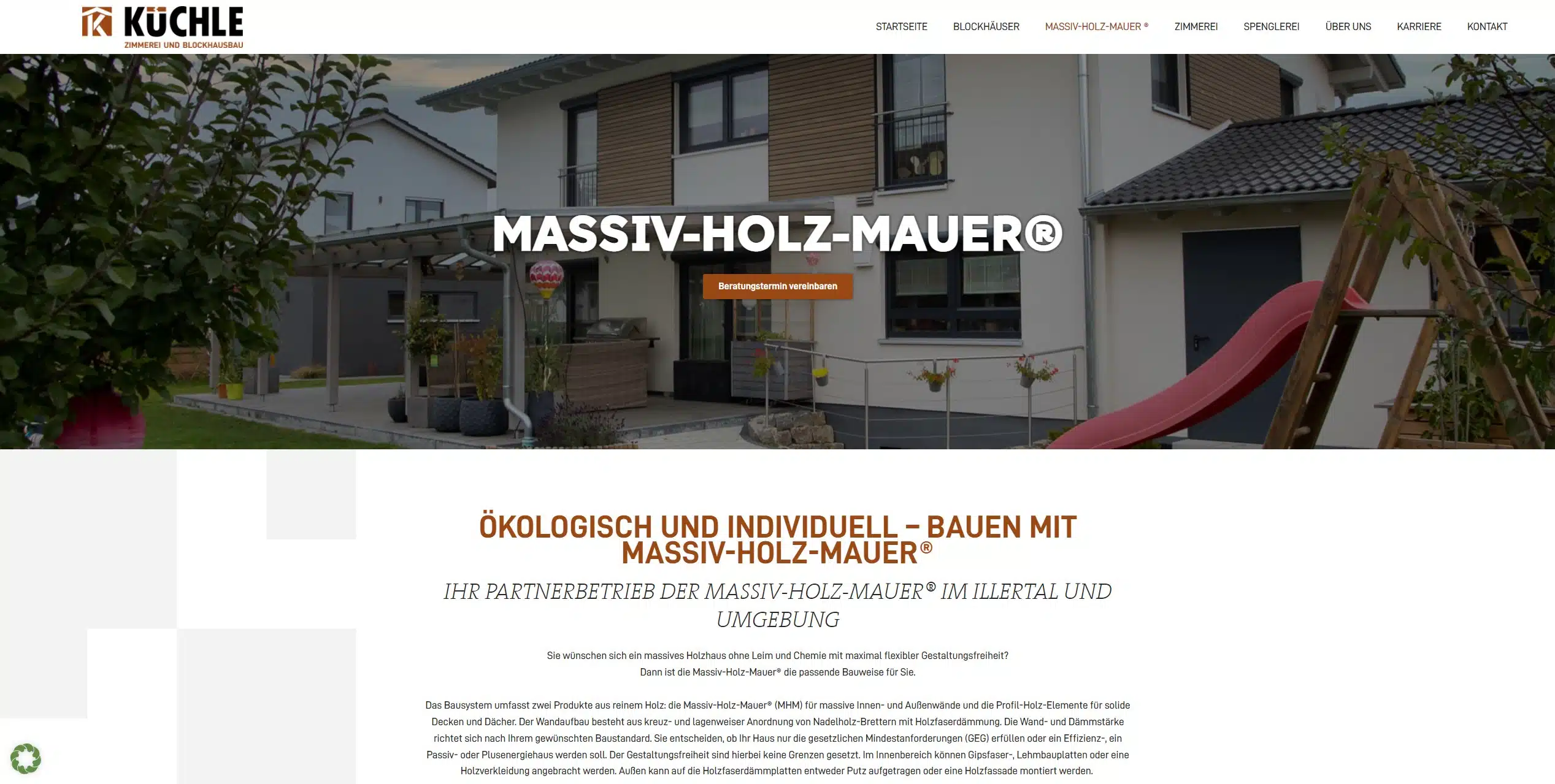 Kuechle Blockhaus Website neu